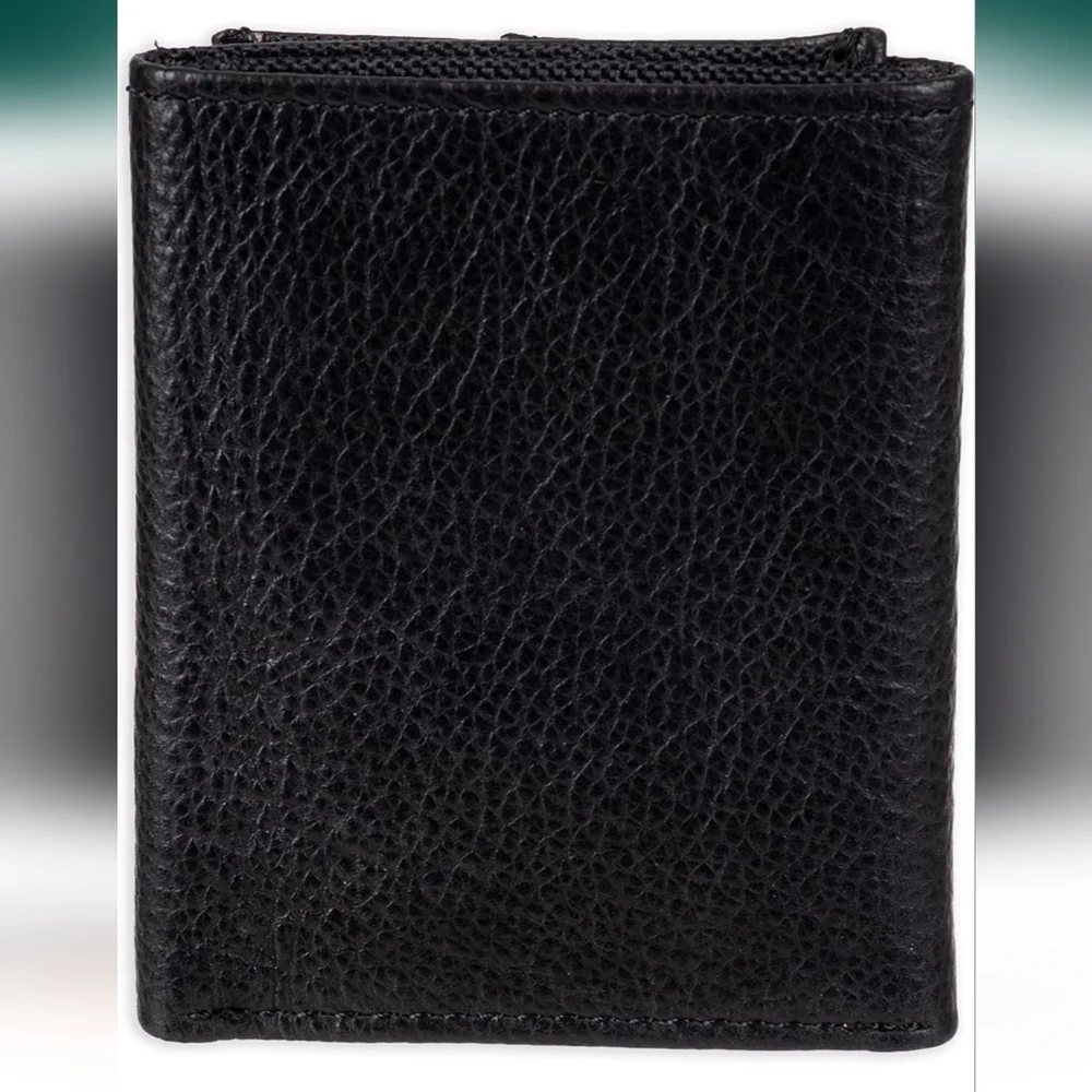New black Levi's Men's Trifold Wallet-Sleek and Slim